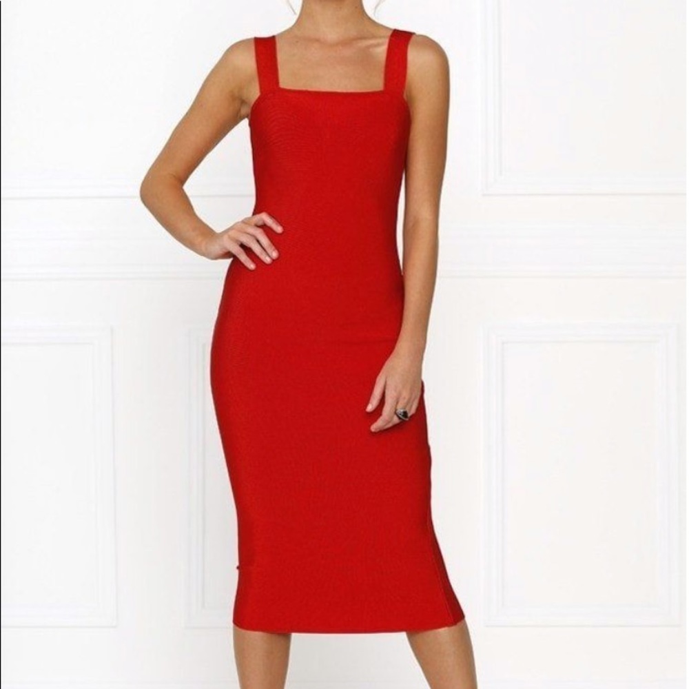 New My Bandaged Dress Red Kayla Dress